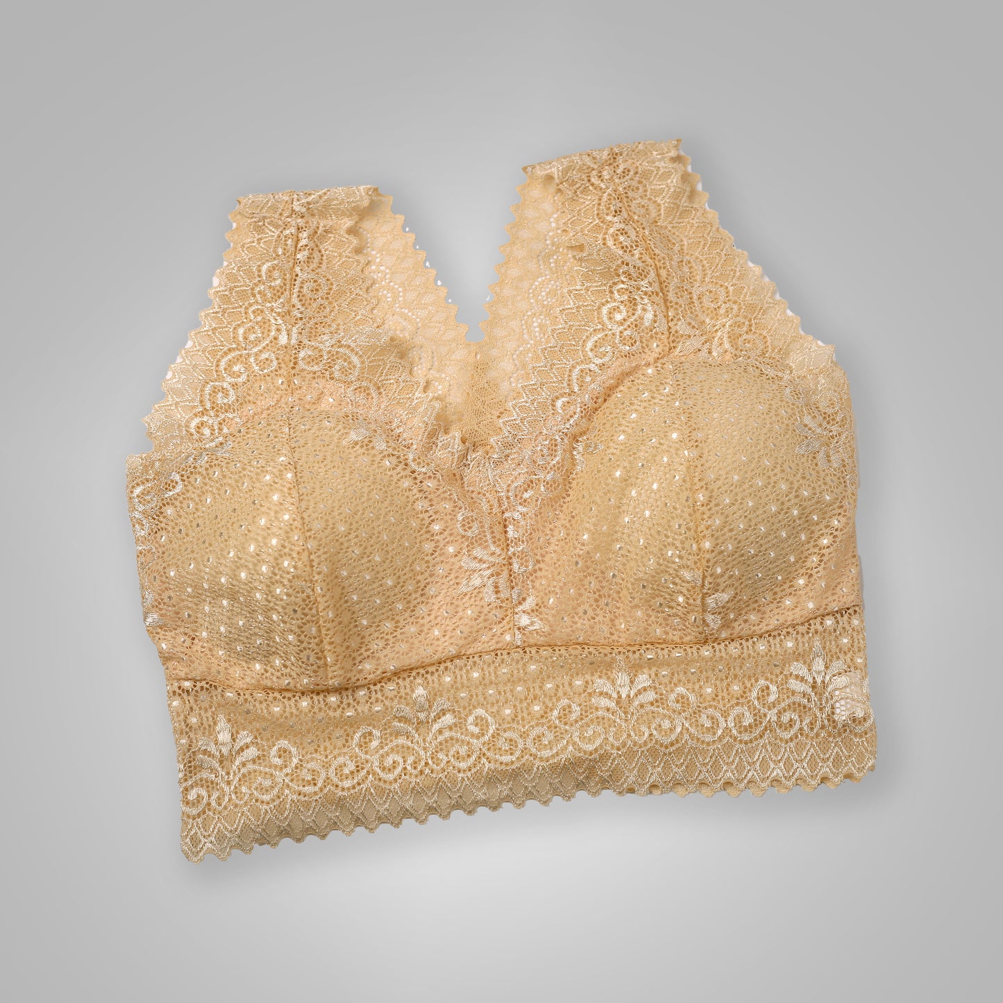 Lace Stretchable Full-Coverage Bralette – Ultra Soft & Wire-Free Comfort