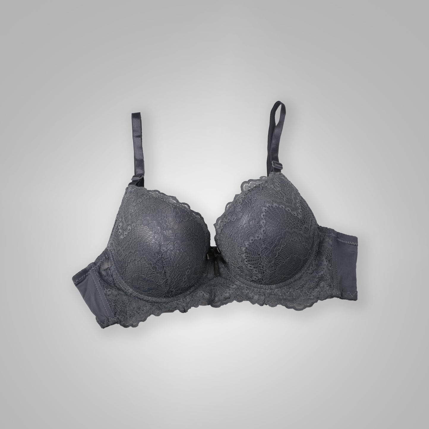 Lace Elegance Padded Support Bra – 3 Hook, Full Coverage, Lift & Ring Cup Design