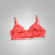 Elegant Lace Non-Padded Bra – Breathable Net Fabric with Adjustable Straps & Hook Closure